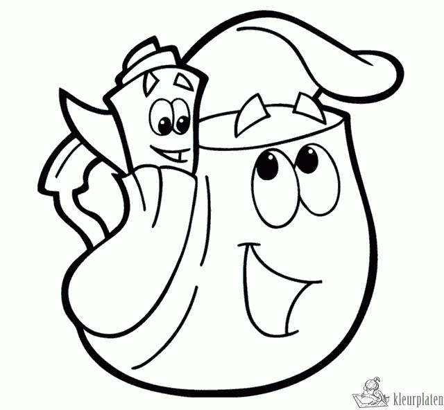 Dora 58 kleurplaat