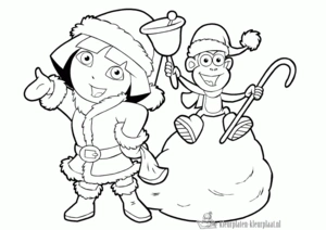 Dora 64 kleurplaat om te printen en kleuren