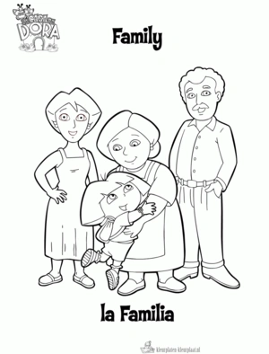 Dora 93 kleurplaat om te printen en kleuren