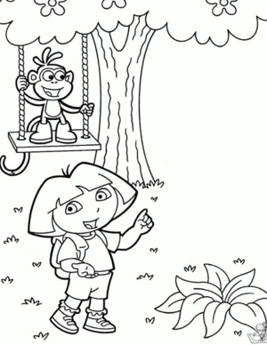 Dora 94 kleurplaat om te printen en kleuren