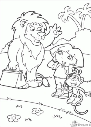 Dora 95 kleurplaat om te printen en kleuren