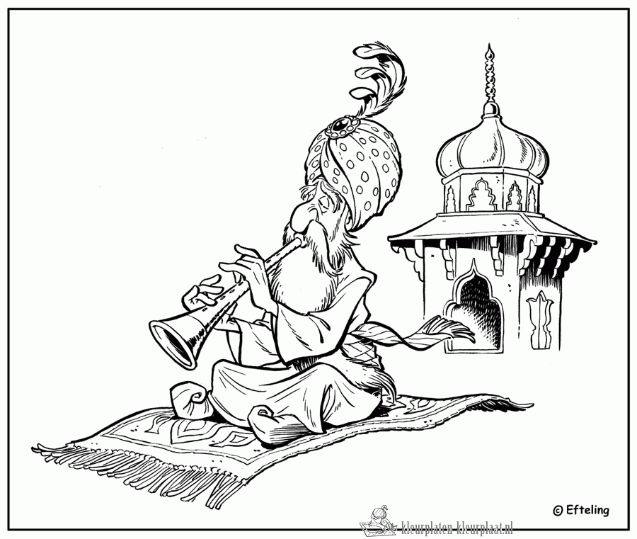 Efteling 4 kleurplaat