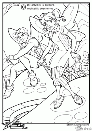 Elfjes 22 kleurplaat om te printen en kleuren