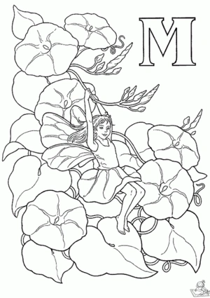 Elfjes 23 kleurplaat om te printen en kleuren