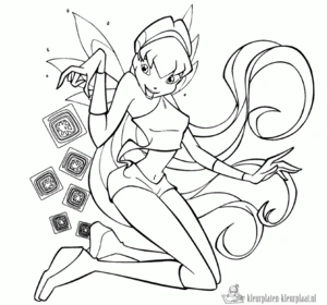 Elfjes 46 kleurplaat om te printen en kleuren