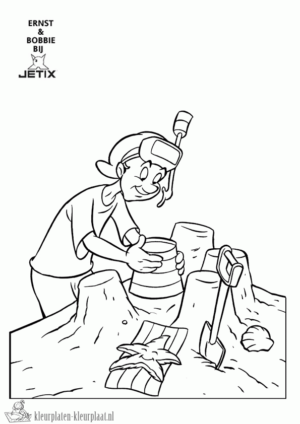 Ernst en bobbie 11 kleurplaat