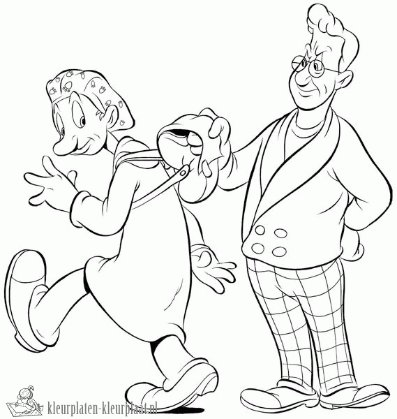 Ernst en bobbie 2 kleurplaat