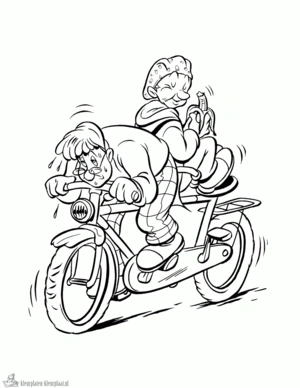 Ernst en bobbie 4 kleurplaat om te printen en kleuren