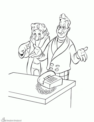 Ernst en bobbie 7 kleurplaat om te printen en kleuren