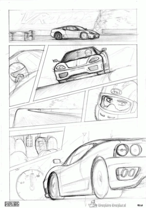 Ferrari 16 kleurplaat om te printen en kleuren