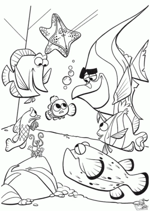 Finding nemo 7 kleurplaat om te printen en kleuren