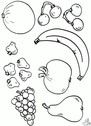 Fruit 16 kleurplaat om te printen en kleuren