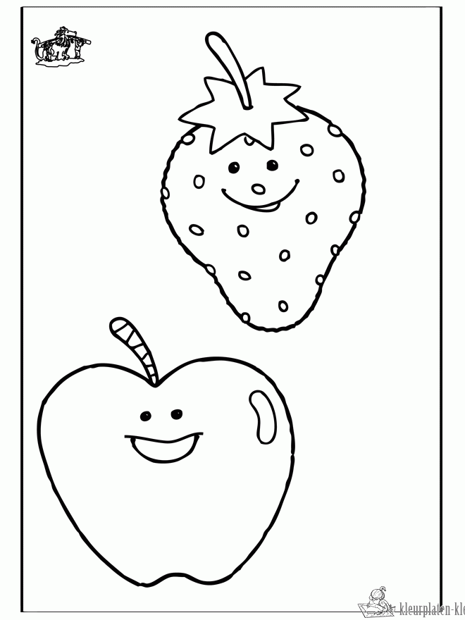 Fruit 24 kleurplaat