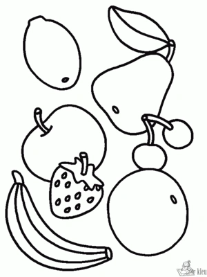 Fruit 25 kleurplaat om te printen en kleuren