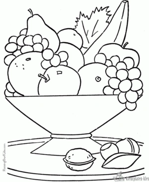 Fruit 60 kleurplaat om te printen en kleuren