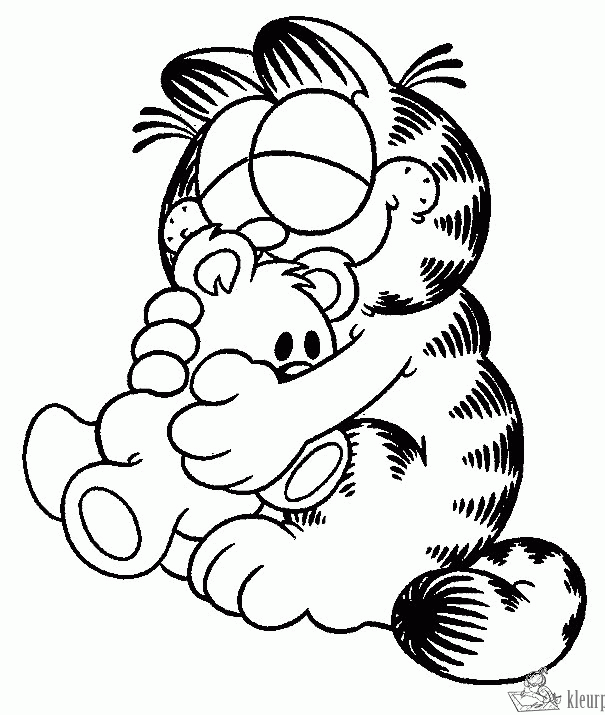 Garfield 34 kleurplaat