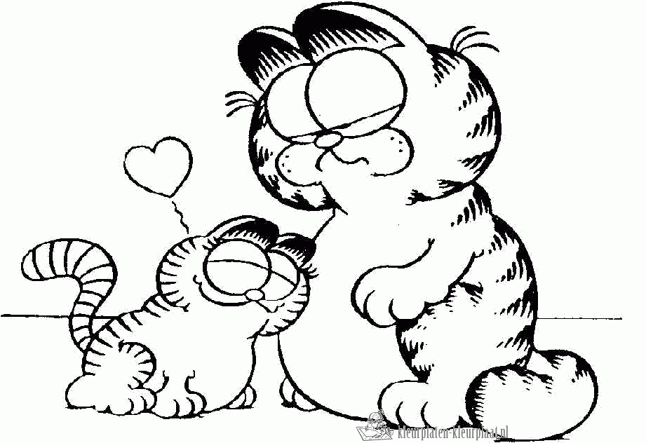 Garfield 41 kleurplaat