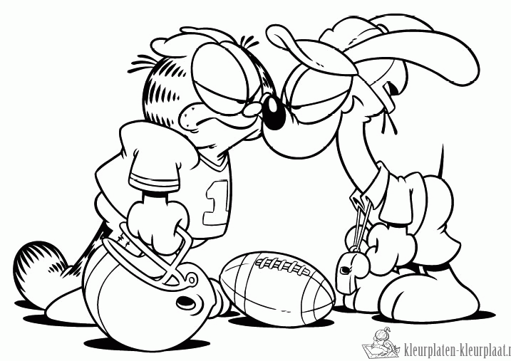 Garfield 43 kleurplaat