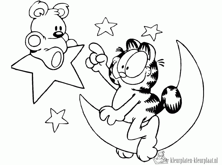 Garfield 46 kleurplaat