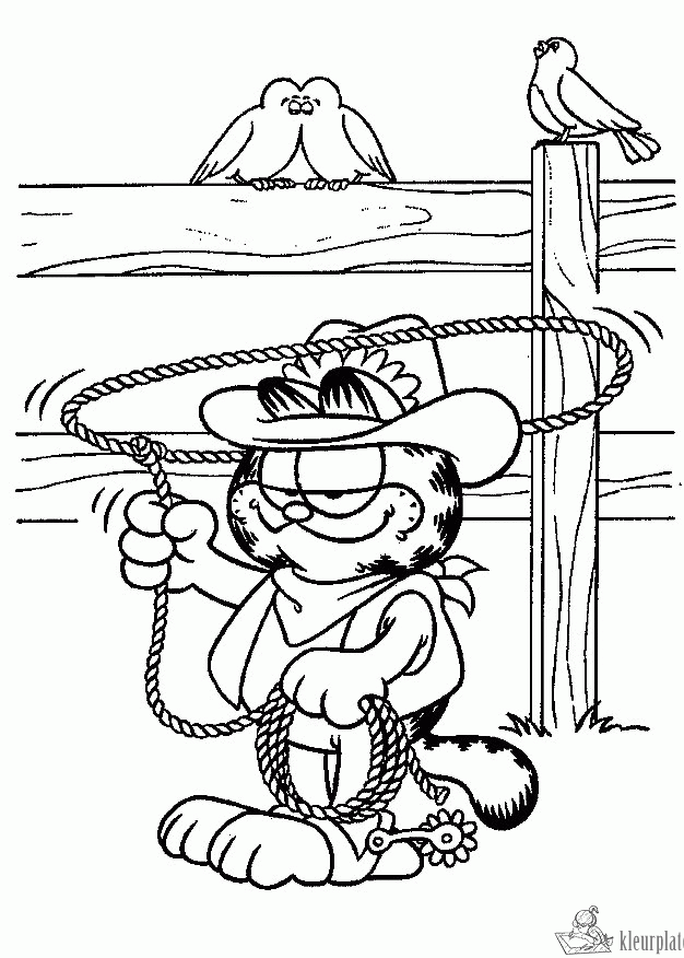 Garfield 73 kleurplaat