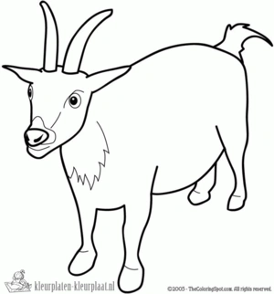 Geit 27 kleurplaat om te printen en kleuren