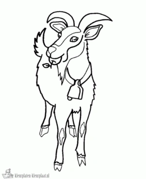 Geit 28 kleurplaat om te printen en kleuren