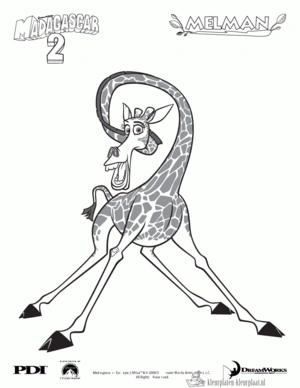 Giraffe 59 kleurplaat om te printen en kleuren