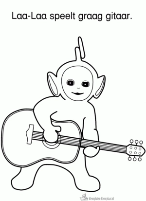 Gitaar 38 kleurplaat om te printen en kleuren