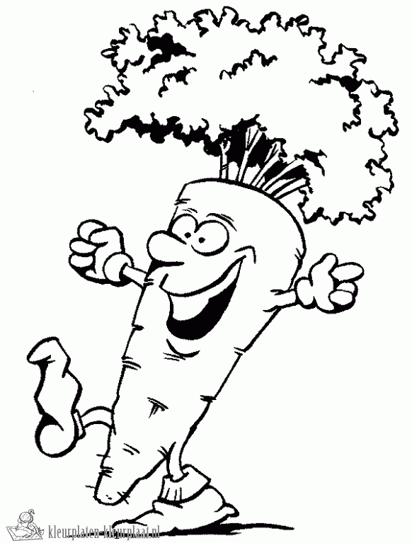 Groente 1 kleurplaat