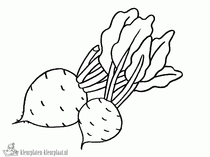 Groente 11 kleurplaat