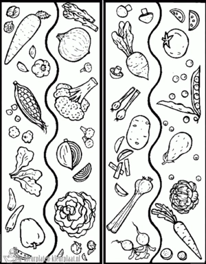 Groente 15 kleurplaat om te printen en kleuren