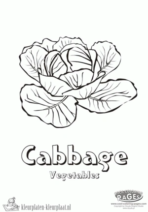 Groente 35 kleurplaat om te printen en kleuren