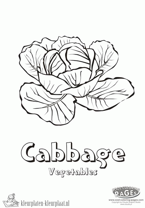 Groente 35 kleurplaat