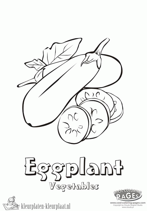 Groente 8 kleurplaat
