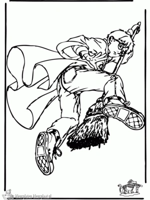 Harry potter 19 kleurplaat om te printen en kleuren