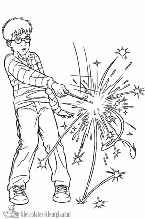 Harry potter 23 kleurplaat om te printen en kleuren