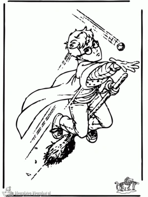 Harry potter 29 kleurplaat om te printen en kleuren