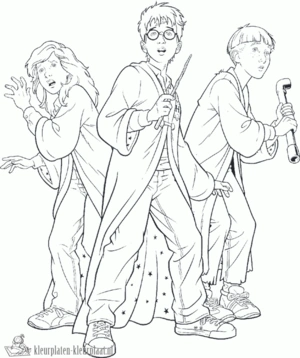 Harry potter 36 kleurplaat om te printen en kleuren