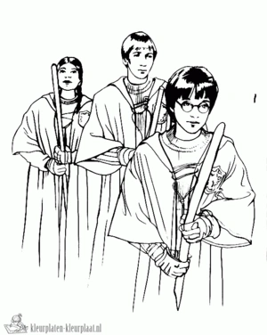 Harry potter 5 kleurplaat om te printen en kleuren