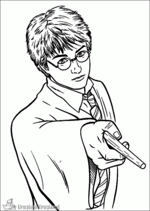 Harry potter 6 kleurplaat om te printen en kleuren