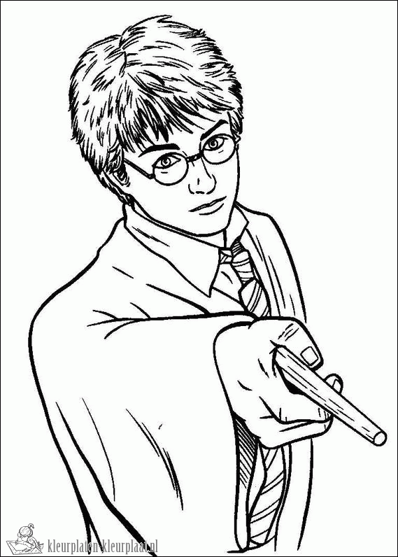 Harry potter 6 kleurplaat