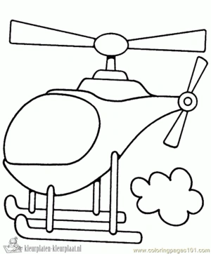 Helicopter 15 kleurplaat om te printen en kleuren