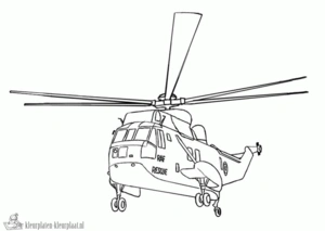 Helicopter 23 kleurplaat om te printen en kleuren