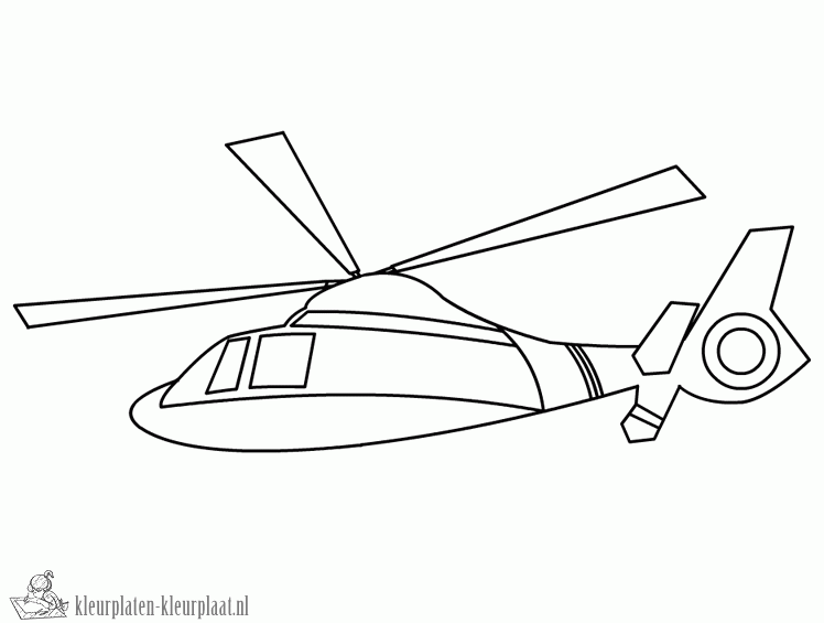 Helicopter 25 kleurplaat
