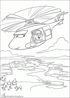 Helicopter 41 kleurplaat om te printen en kleuren