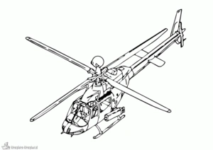 Helicopter 8 kleurplaat om te printen en kleuren