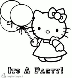 Hello kitty 15 kleurplaat om te printen en kleuren
