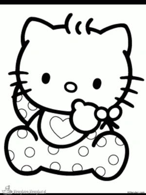 Hello kitty 8 kleurplaat om te printen en kleuren