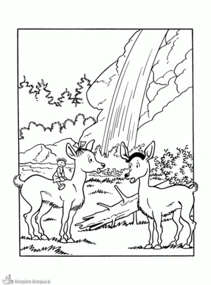 Hert 16 kleurplaat om te printen en kleuren