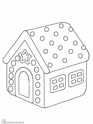 Huis 7 kleurplaat om te printen en kleuren